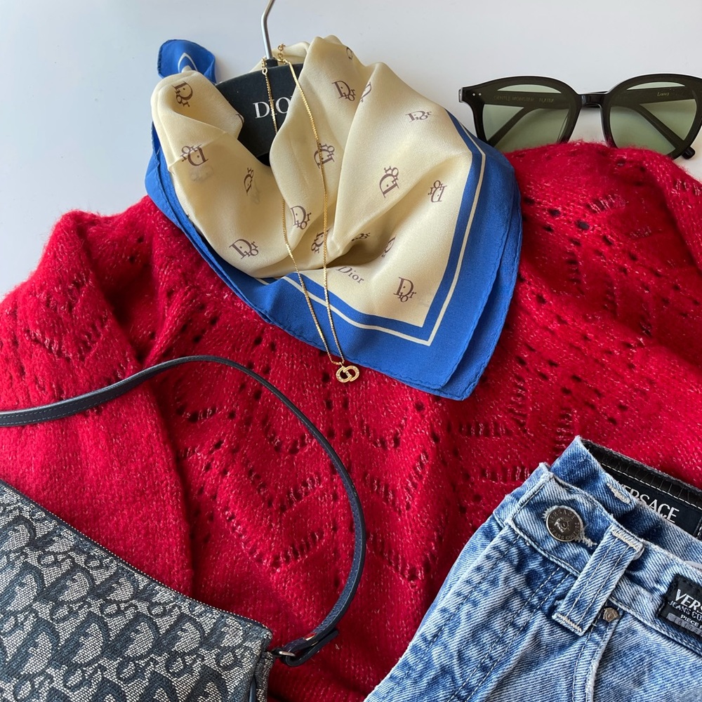 Authentic Dior mini scarf  in Trotter